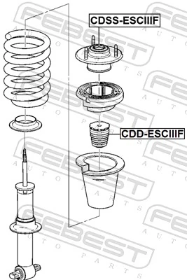 FEBEST CDD-ESCIIIF Rubber Buffer, suspension