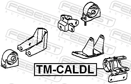 FEBEST TM-CALDL Mounting, engine