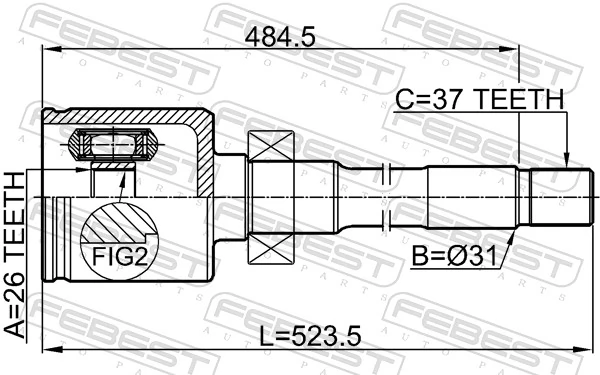 Joint Kit, drive shaft 3011-F720RH
