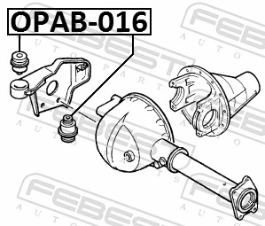 Mounting, differential OPAB-016