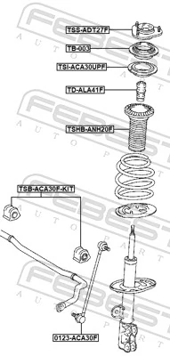 FEBEST TSI-ACA30UPF Spring Seat