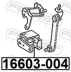 Sensor, headlight levelling 16603-004