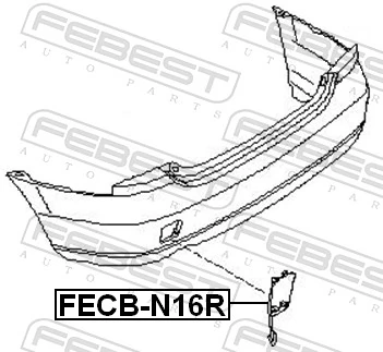 FEBEST FECB-N16R Flap, tow hook