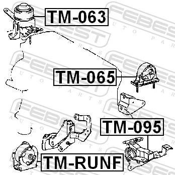 Mounting, engine TM-065