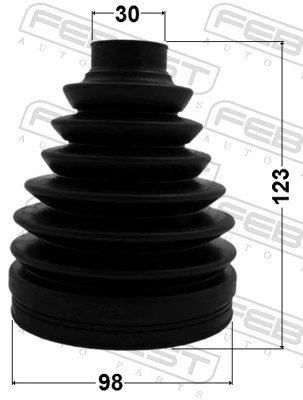 Bellow, drive shaft 0217P-T31M9