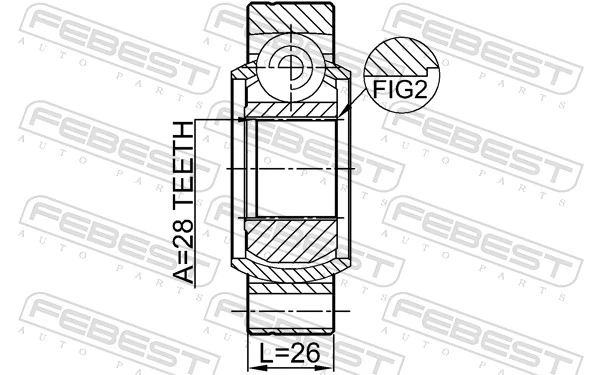 Joint Kit, drive shaft 2311-TR5RR