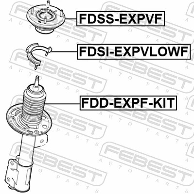 Rubber Buffer, suspension FDD-EXPF-KIT