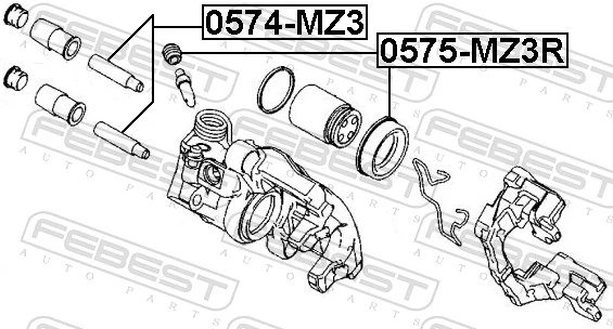 Repair Kit, brake caliper 0575-MZ3R