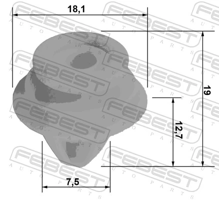 Retaining Clip, door panel 88570-047