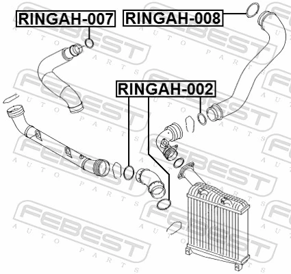 Seal Ring, charge air hose RINGAH-007