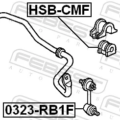 FEBEST 0323-RB1F Link/Coupling Rod, stabiliser bar