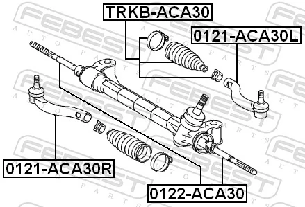 Tie Rod End 0121-ACA30L