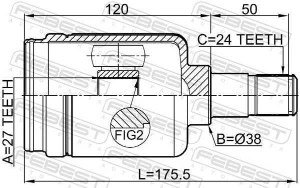 Joint Kit, drive shaft 1611-211RH