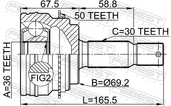 Joint Kit, drive shaft 0410-V97A50