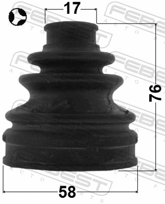 FEBEST 0115-ALA49RT Bellow, drive shaft