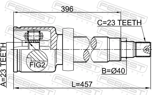 Joint Kit, drive shaft 2111-CB316RH