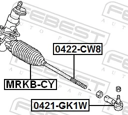 Tie Rod End 0421-GK1W