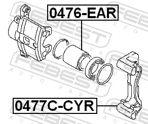 Brake Caliper Bracket Set 0477C-CYR