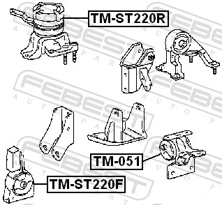 FEBEST TM-ST220F Mounting, engine