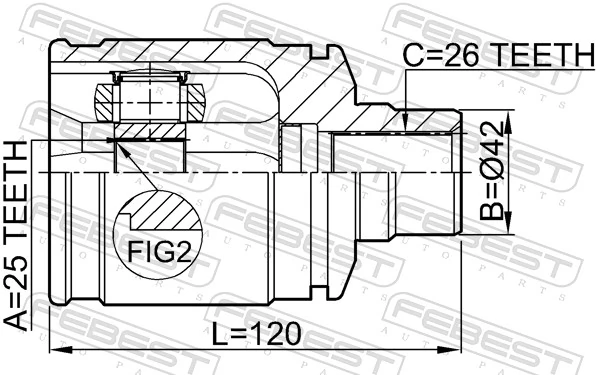 Joint Kit, drive shaft 0511-GDRH
