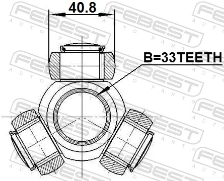 Spider Assembly, drive shaft 0216-J11
