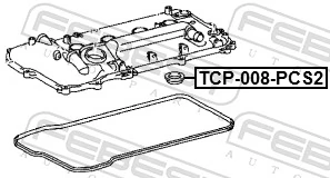 Seal Ring, spark plug shaft TCP-008-PCS2