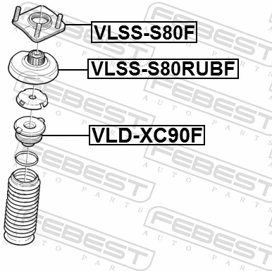 Rubber Buffer, suspension VLD-XC90F