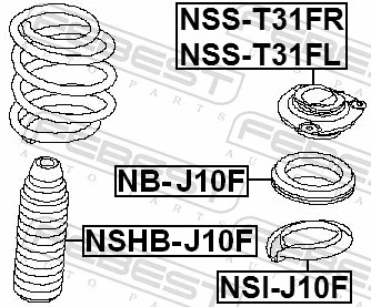 Protective Cap/Bellow, shock absorber NSHB-J10F