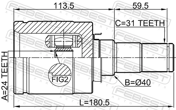 Joint Kit, drive shaft 0511-GJATLH