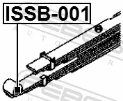 FEBEST ISSB-001 Mounting, control/trailing arm