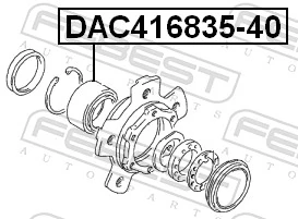 Wheel Bearing DAC416835-40