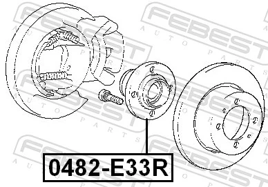 휠 허브 0482-E33R