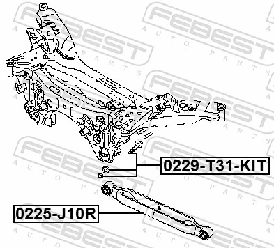 FEBEST 0229-T31-KIT Camber Correction Screw Set
