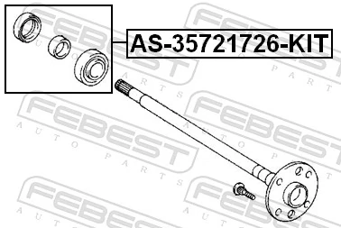 Bearing, drive shaft AS-35721726-KIT