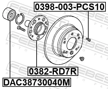 FEBEST 0382-RD7R Wheel Hub