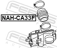 FEBEST NAH-CA33 Hose, air supply
