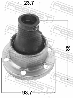 Bellow, drive shaft 1215-TERSA