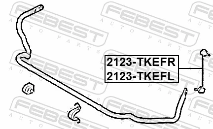 FEBEST 2123-TKEFR Link/Coupling Rod, stabiliser bar
