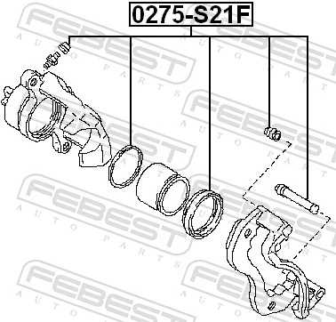 FEBEST 0275-S21F Repair Kit, brake caliper