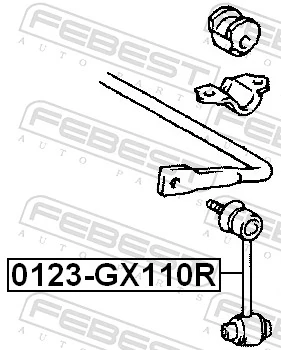 Link/Coupling Rod, stabiliser bar 0123-GX110R