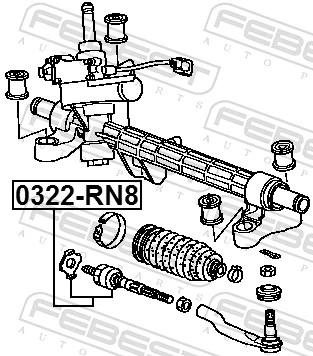 FEBEST 0322-RN8 Inner Tie Rod