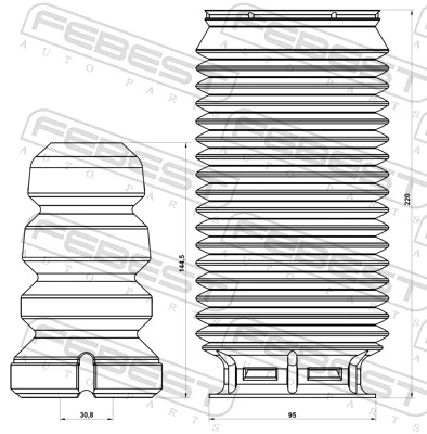 Dust Cover Kit, shock absorber OPSHB-MOVBF-KIT