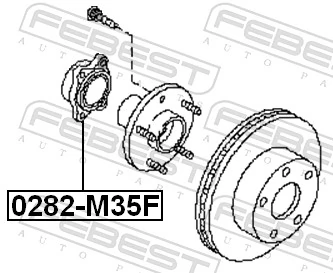 FEBEST 0282-M35F Wheel Hub