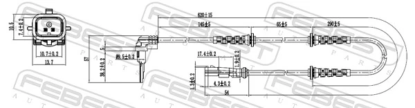 Sensor, wheel speed 24606-001