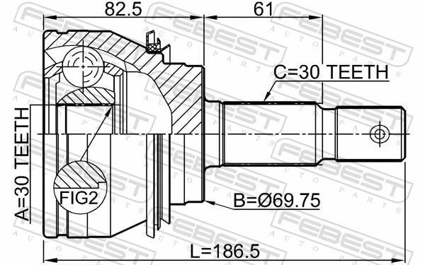 Joint Kit, drive shaft 0110-GRJ150
