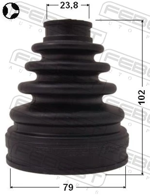Bellow, drive shaft 0115-MCV30