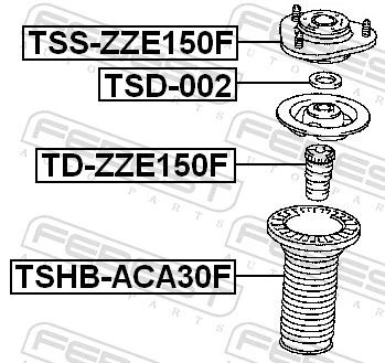 Rubber Buffer, suspension TD-ZZE150F