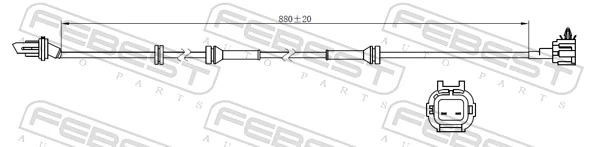 Sensor, wheel speed 02606-019