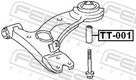 Sleeve, control arm mounting TT-001