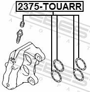 Repair Kit, brake caliper 2375-TOUARR